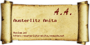 Austerlitz Anita névjegykártya